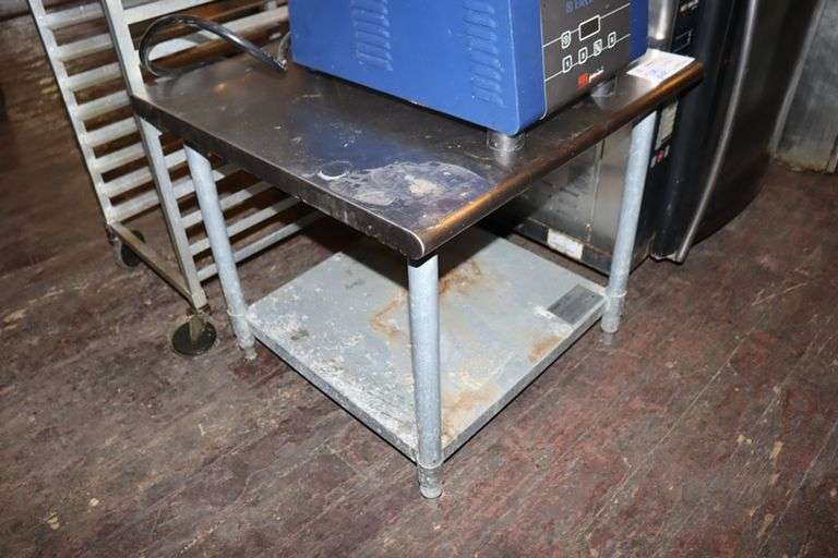 Eagle 30" x 30" stainless equipment stand Backes Commercial Auctioneers