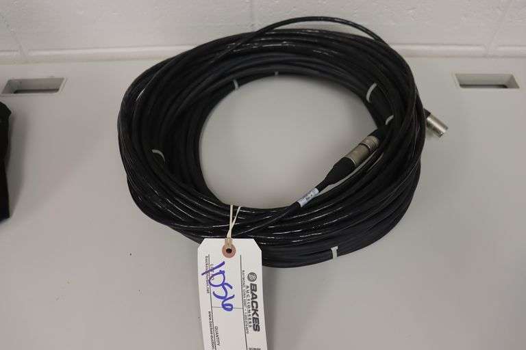 Times 2 Microphone cables Backes Commercial Auctioneers