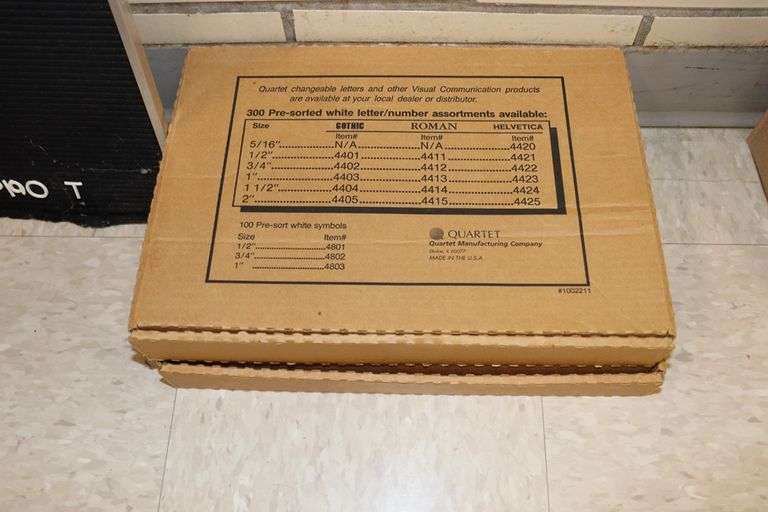 27" x 34" letter board with extra numbers & letters Backes Commercial