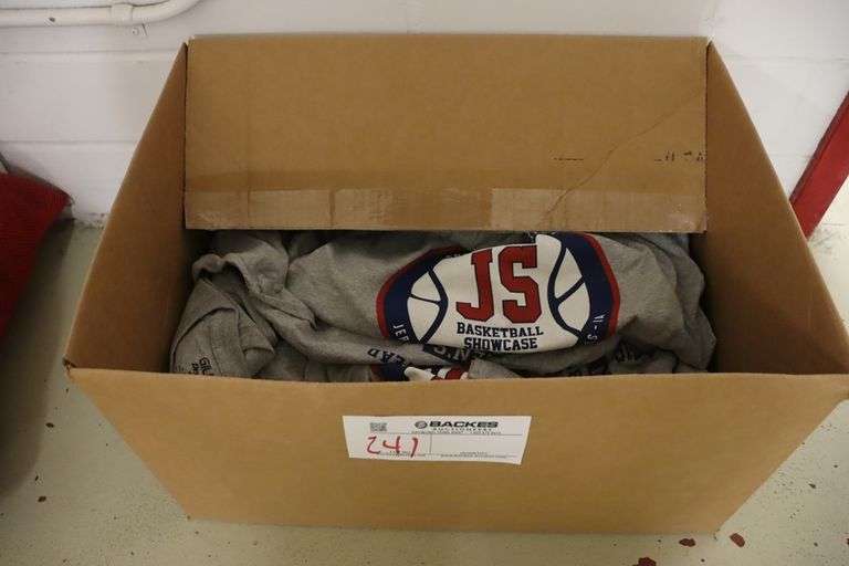 Box to go - new JS Basketball Showcase shirts - Backes Commercial ...