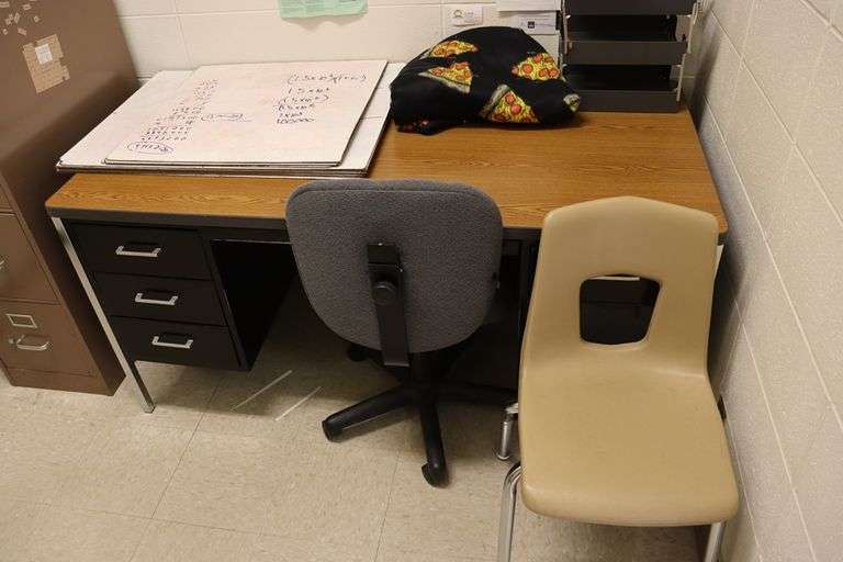 Office to go Metal computer stand, desk, chairs, & more nothing