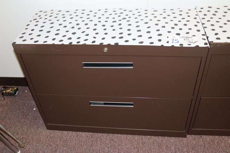 Times 2 36" lateral file no keys Backes Commercial