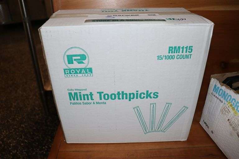 Case of Royal mint tooth picks