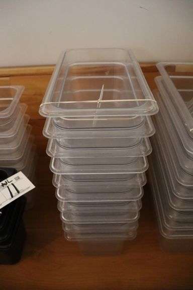 Times 10 - 1/3 x 6" acrylic inset pans - no lids