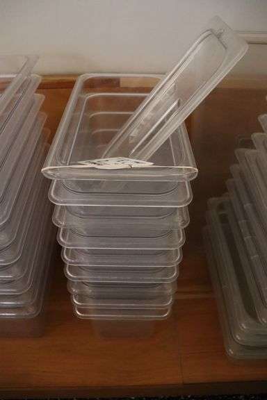 Times 9 - 1/3 x 6" acrylic inset pans with 1 lid