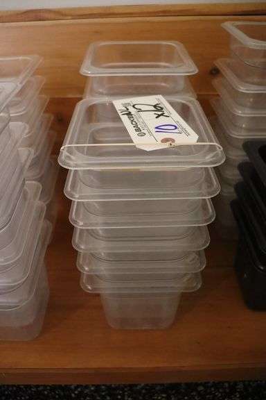 Times 12 - 1/6 x 6" acrylic inset pans - no lids