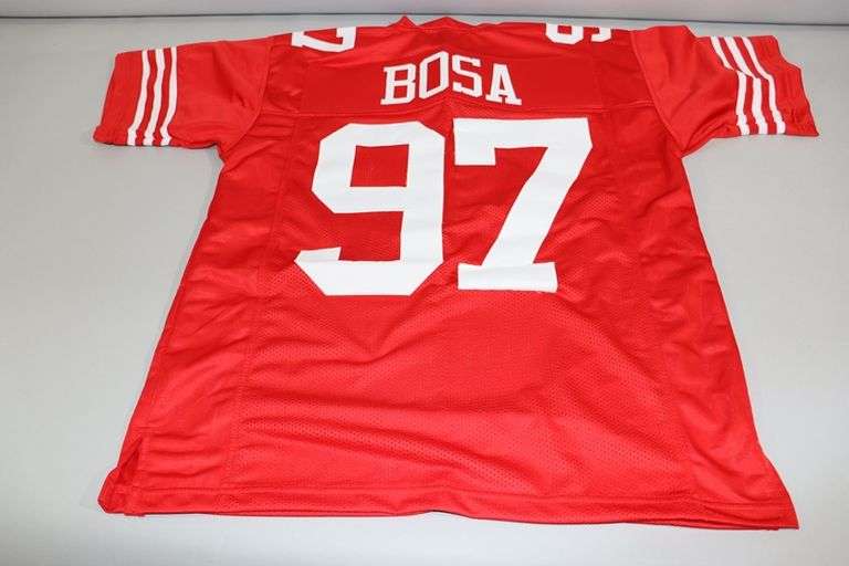 Custom Sewn Nick Bosa Red Jersey – Unsigned – San Francisco 49ers – Adult Sizes M, L, XL, 2XL