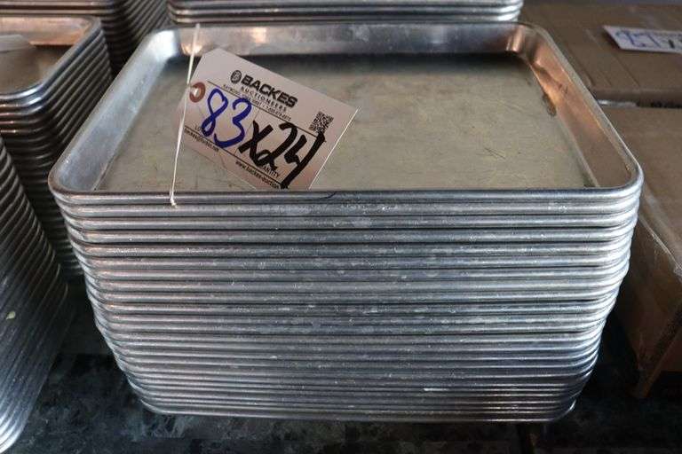 Times 24 9" x 12" Aluminum sheet pans Backes Commercial Auctioneers