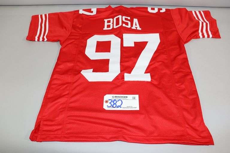 Nick Bosa Signed Custom Framed Jersey Display (Beckett) | Pristine Auction