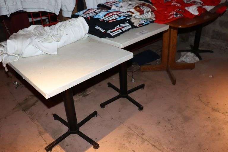 All to go - Assorted tables - located in basement