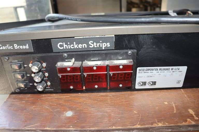 Hatco GRPWS-3624 counter top 2 tier heated sandwich slide