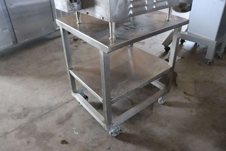 24" x 27" stainless portable equipment stand