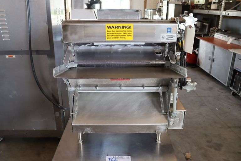 Acme MRS11-R counter top stainless dough sheeter - 115 volt - nice