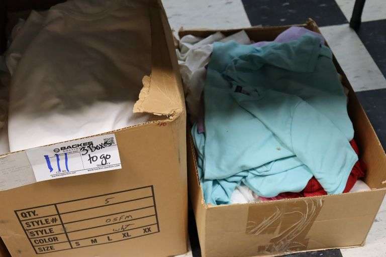 3 boxes to go - Assorted size, brand, & color of women's T-shirts
