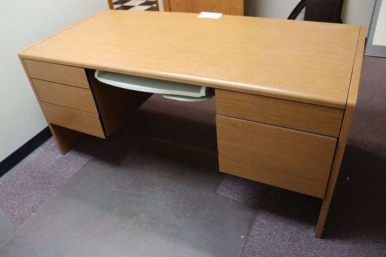 30" x 60" wood laminate office desk