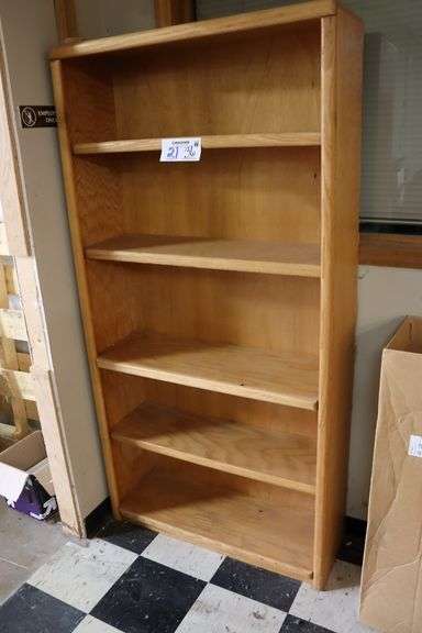 36" wood book case