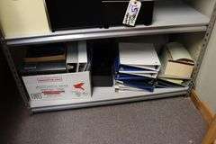 All to go - 3 shelves of binders, in/out organizers, & more