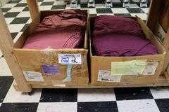 2 boxes to go - crimson t shirts - 72)Large &maroon 26)Med, 34)Large