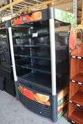 AHT AC-XL/UL LED portable refrigerated multi deck self service case with night curtain - 208/230 volt - 1 phase