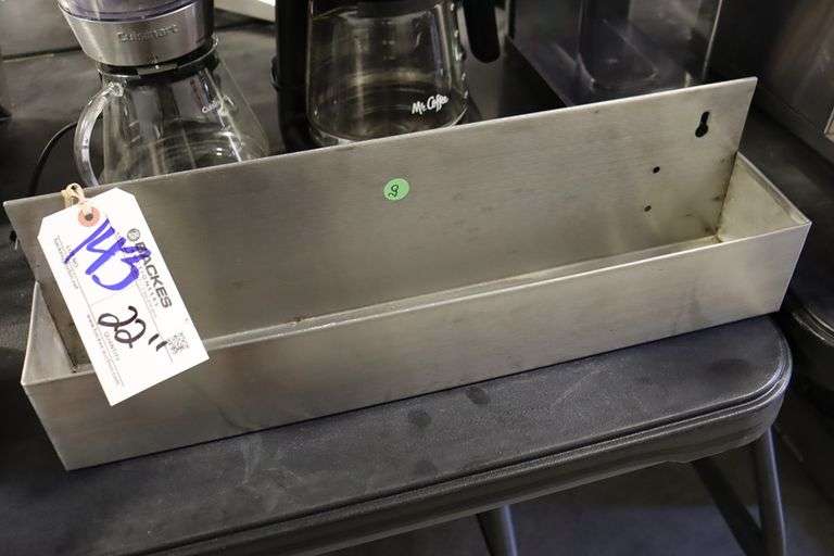 22" stainless liqour rail