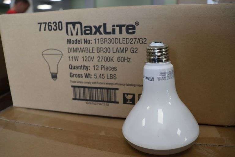 Times 5 - Cases MaxLite LED BR30 flood lights