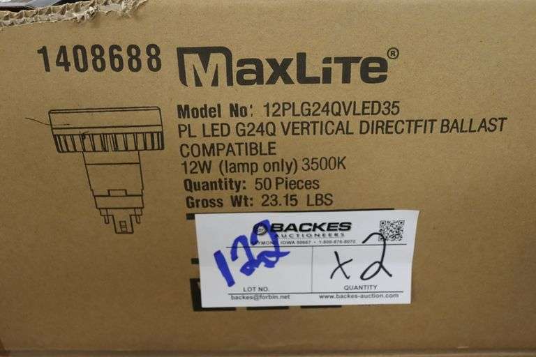 Times 2 - Cases MaxLite LED G24Q lights