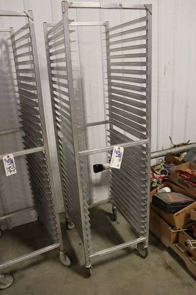 Portable aluminum sheet pan rack - nice