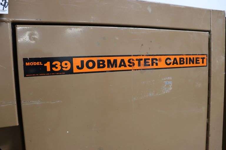 Knaack Model 139 portable 30" x 72" x 70" metal job master cabinet