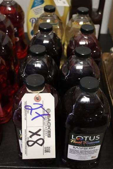 Times 8 - Lotus 1/2 gallon Raspberry, strawberry, pomegranite, & power up plant energy mix