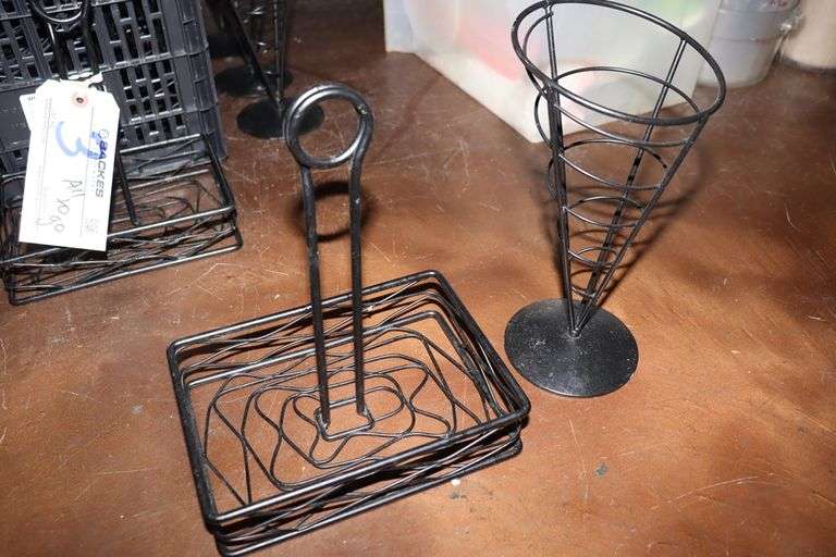 All to go - Black metal table organizers