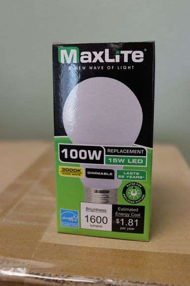 Times 3 - Cases MaxLite LED A19 bulbs