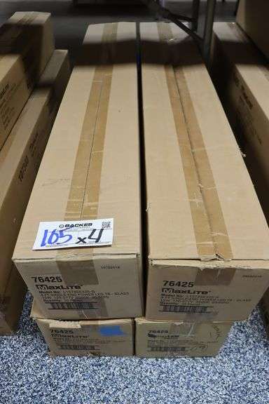 Times 4 - Cases MaxLite LED 4' T8 lights