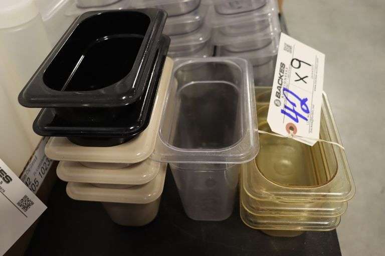 Times 9 - Assorted style of 1/9 acrylic inset pans
