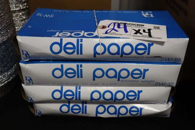 Times 4 - Boxes of 10.75" x 12" deli paper