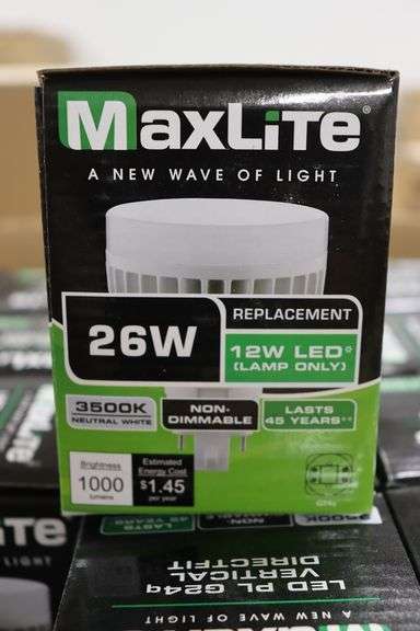 Times 2 - Cases MaxLite LED G24Q lights