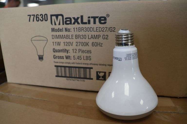 Times 4 - Cases MaxLite LED BR30 flood lights