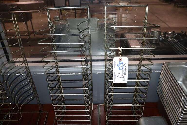 Times 2 - Chrome metal wire pizza pan stands