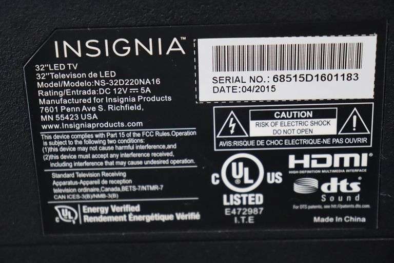 Times 2 - 32" Insignia TV's with remotes