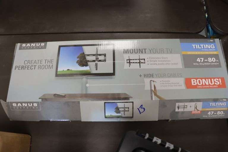 Sanus wall mount swivel TV mount