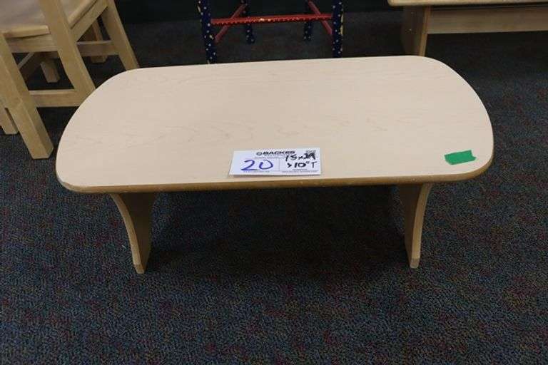 15" x 29" x 10" tall children's end table