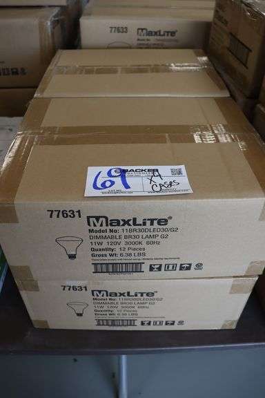 Times 4 - Cases MaxLite LED BR30 flood lights