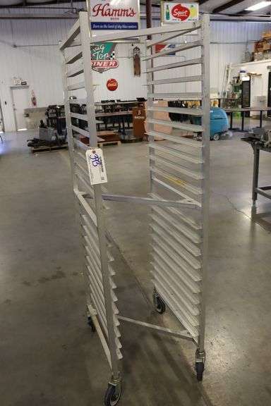 Rocus Z framed portable aluminum framed sheet pan rack
