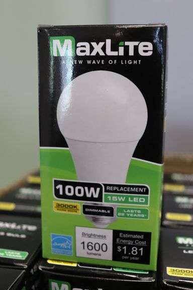 Times 2 - Cases MaxLite LED A19 bulbs