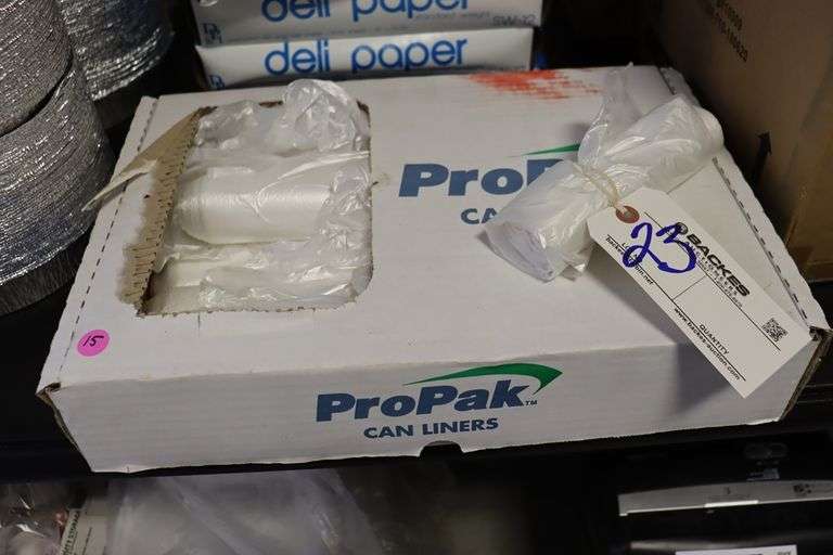 3/4 case of Pro Pak 24" x 24" can liners