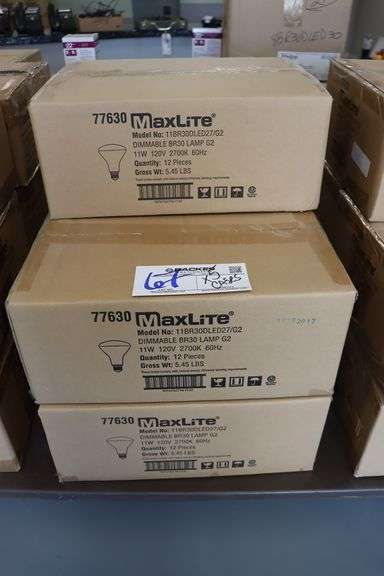 Times 5 - Cases MaxLite LED BR30 flood lights