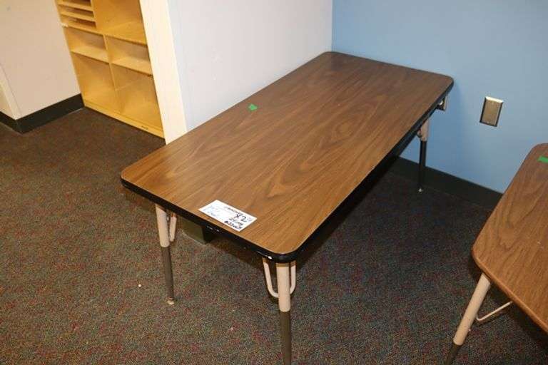 Times 2 - Formica top tables - 24" x 48" and 22" x 45"