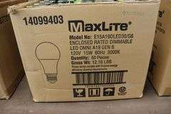 Times 3 - Cases MaxLite LED A19 bulbs