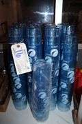 Times 125 - Carlisle 20 oz. blue Pepsi labeled plastic glasses