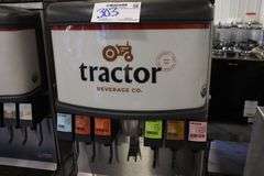 Lancer 4500 counter top 6 product post mix dispenser with Ice-O-Matic ice cuber head - nice