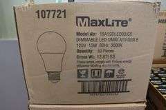 Times 2 - Cases MaxLite LED A19 bulbs
